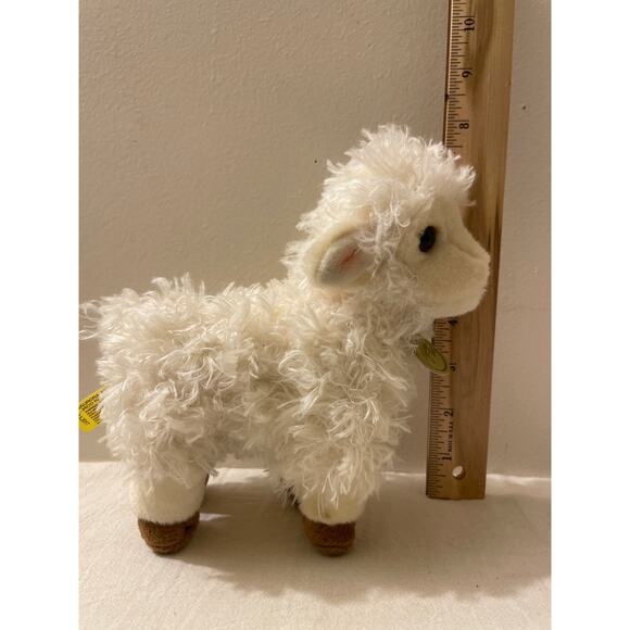 Aurora Miyoni 8" Llama‎ Small White Stuffed Plush Fuzzy Animal Toy - Picture 7 of 8
